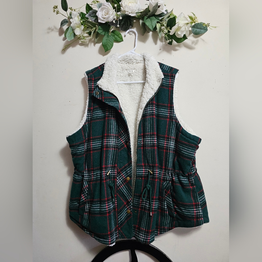 Sherpa lined vest